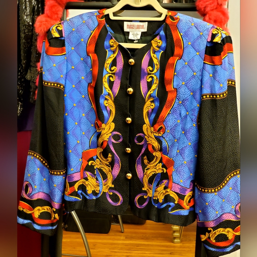 Maggie London silk blazer